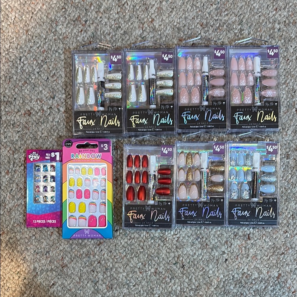 Assorted Faux Nail Sets